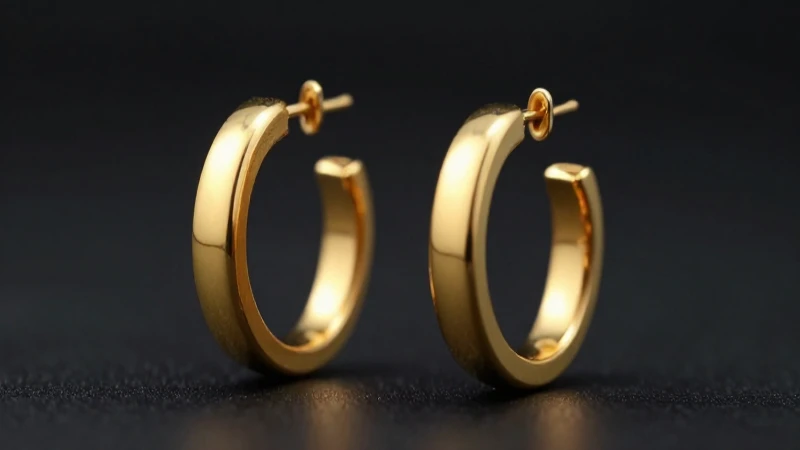 Cuál es el precio y las variedades de arracadas de oro 14k 2 Aretes dorados resaltan en fotografía elegante