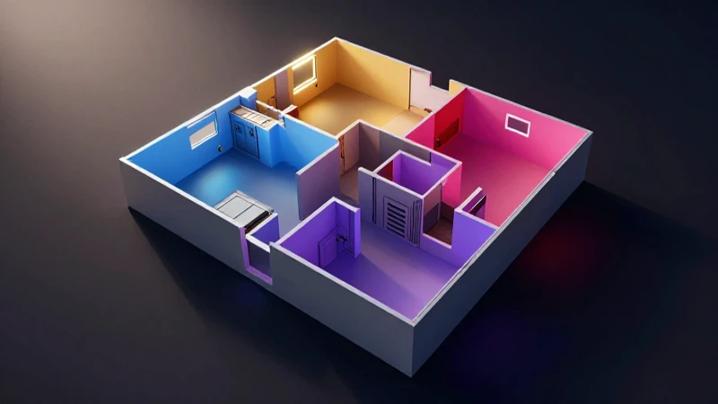 Impresionante ilustración arquitectónica en 3D
