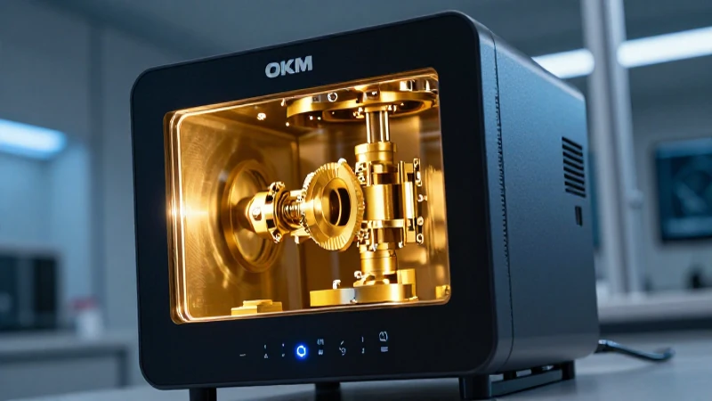 Escáner OKM en laboratorio futurista vibrante