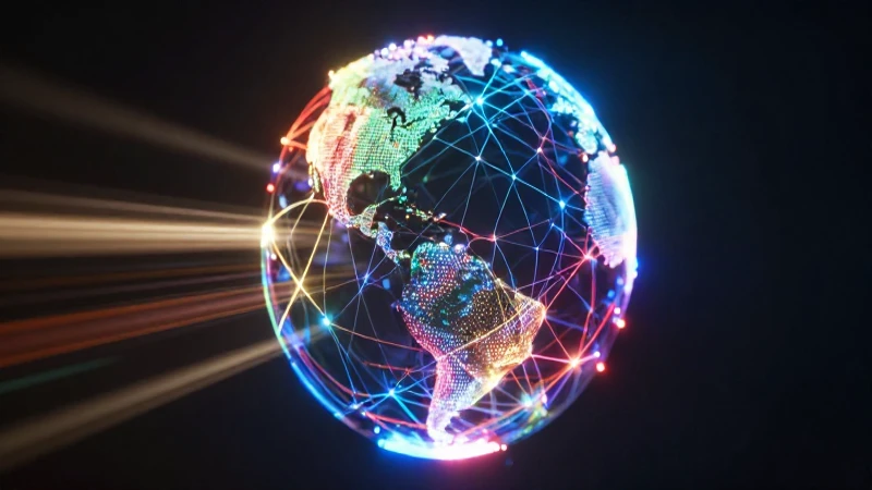 Globo de datos futurista, visualmente impactante y detallado