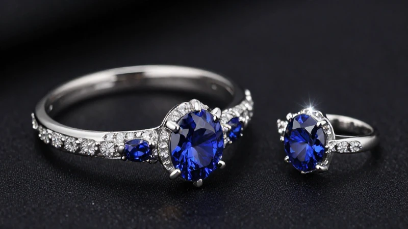 Joyas plateadas lujosas y vibrantes en primer plano