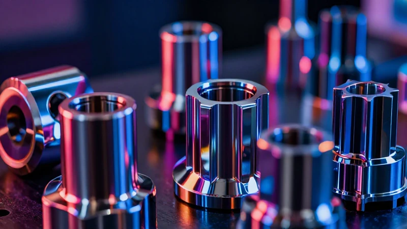 Cromo duro: el recubrimiento eficiente para piezas metálicas 6 Reflejos vibrantes destacan maquinaria industrial pulida