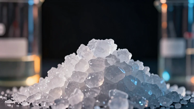 Cristales de hipofosfito en fotografía profesional