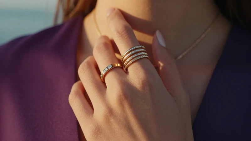 Anillos y collar lujosos en primer plano