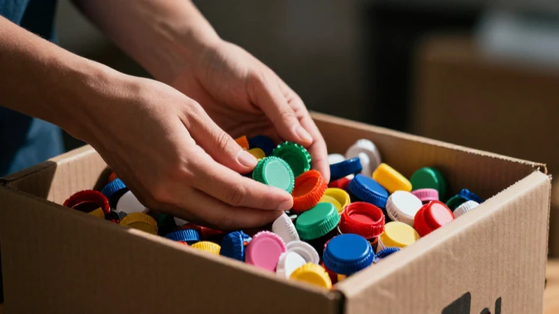 Caja de donaciones rebosa con tapas vibrantes