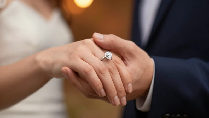 Anillo deslumbrante en foto elegante y vibrante