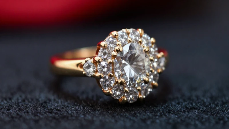Anillo dorado deslumbrante en fotografía profesional