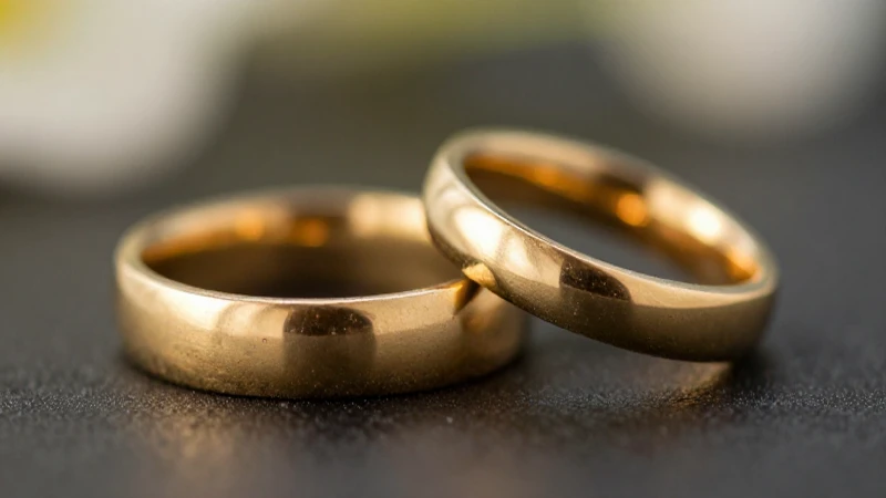 Anillos y alianzas en dorado, alta calidad cinematográfica