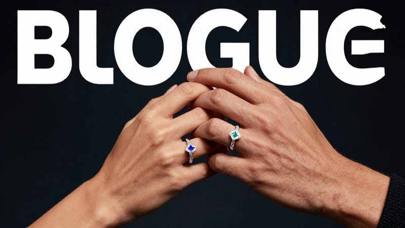 Anillos brillantes simbolizan promesa en una foto íntima