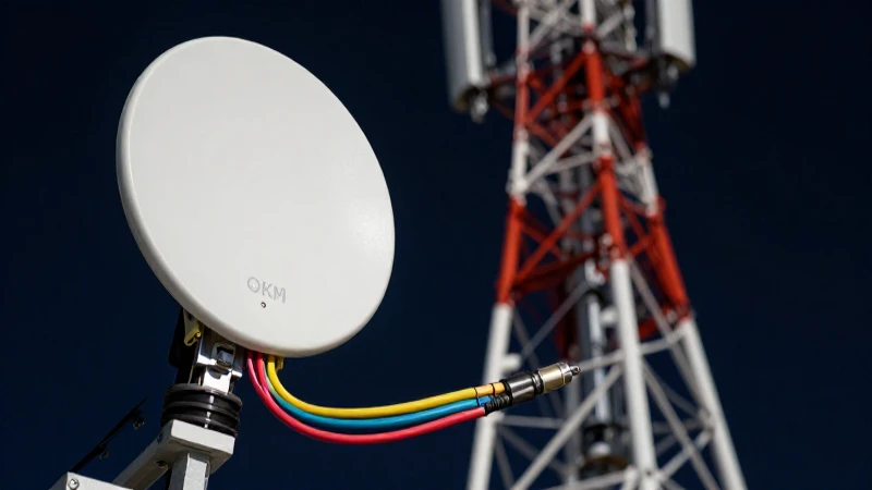 Antena y cables, imagen impactante y profesional