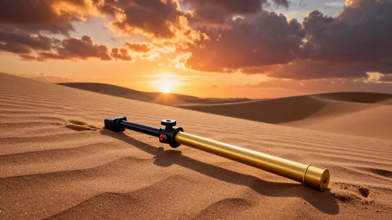 Detecta oro en dunas bajo atardecer vibrante