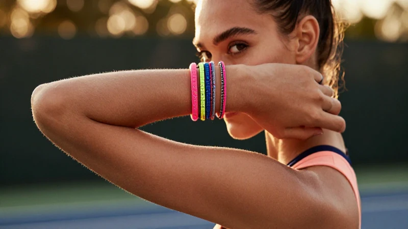 Are Tennis Bracelets Still in Style en 2025 Descúbrelo Aquí 2 Modelo elegante, joyas relucientes en cálida luz