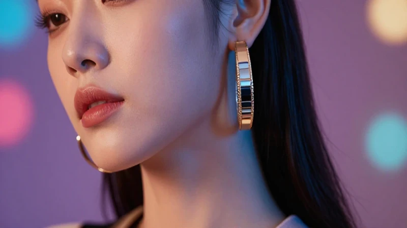 Foto glamurosa: joyería moderna y llamativa