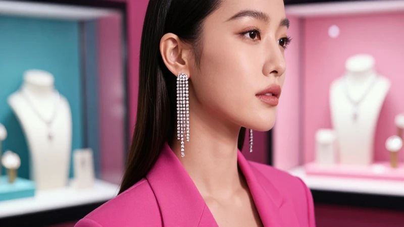 Bloguera de moda luce elegantes pendientes