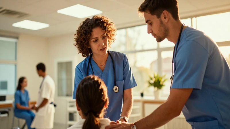 Imágenes impactantes en ambiente médico moderno