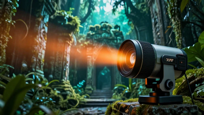 Ruinas antiguas iluminadas con detalle fotográfico