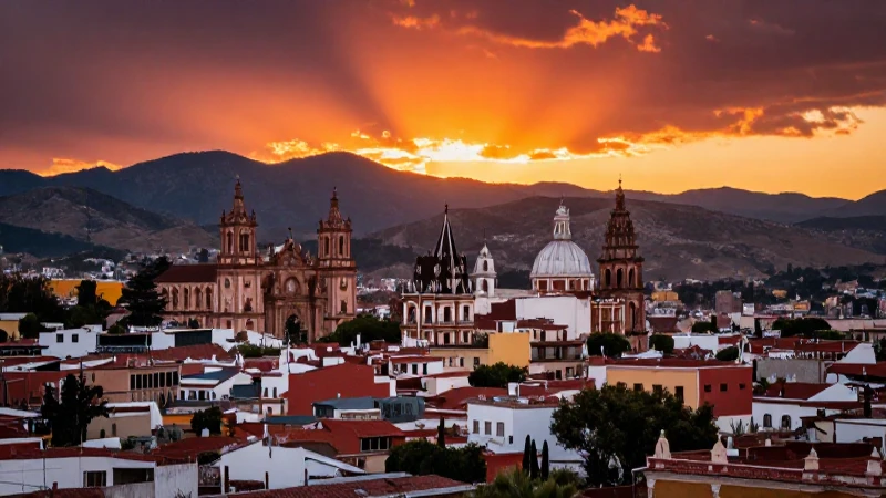 Batopilas, Chihuahua: Historia de un Gran Pueblo Minero 4 Atardecer vibrante en Batopilas, dramático y detallado