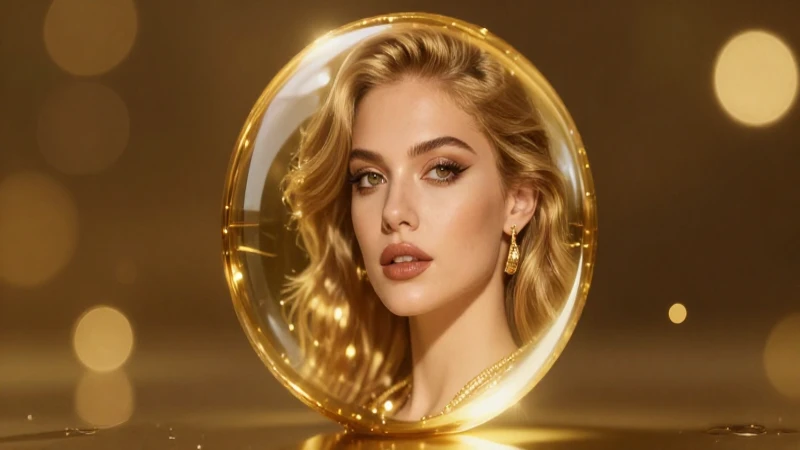Beneficios y efectos del oro en la salud humana 2 Retrato lujoso y cinematográfico en dorado