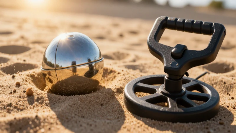 Cuál es el mejor metal detector para ti y tu búsqueda 3 Tesoros metálicos enterrados bajo luz dorada