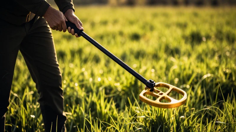 Cuál es el mejor metal detector para ti y tu búsqueda 2 Detecta oro en campo soleado y vibrante