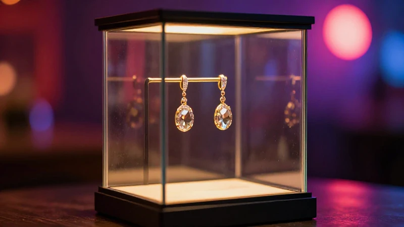 Joyas elegantes brillan en exhibición profesional