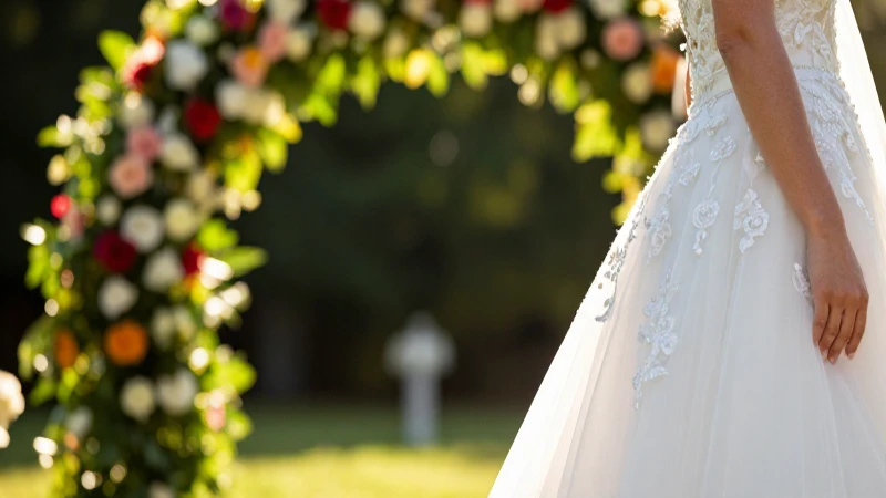 Boda de día vs. Boda de noche: Cuál elegir para tu evento 2 Boda elegante al aire libre con enfoque suave