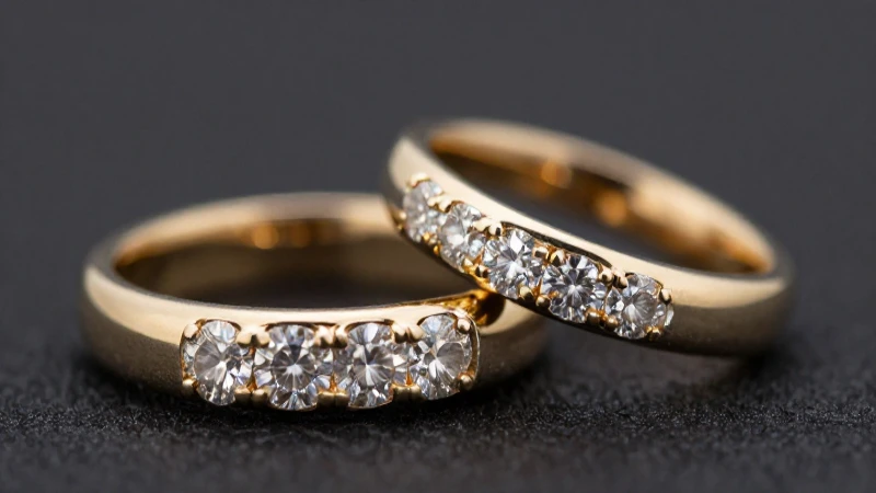 Anillos elegantes brillan con lujo y glamour