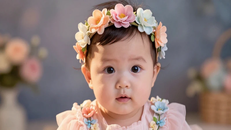 Niña adorable con luz cálida y suave