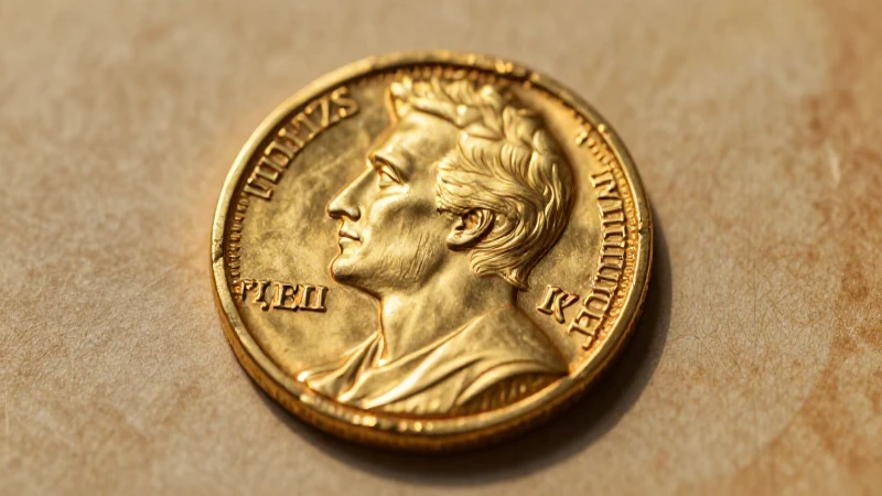 Moneda bizantina dorada, rica y elegante