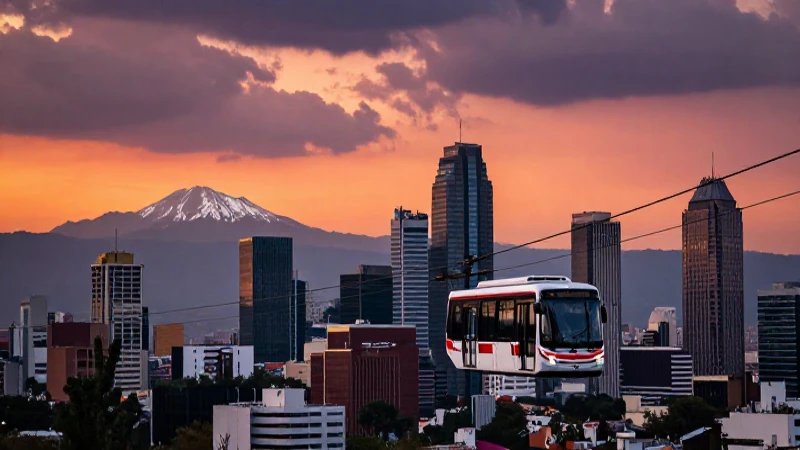 Atardecer vibrante sobre la Ciudad de México
