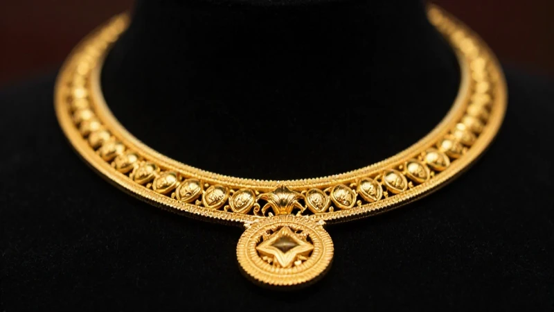 Collar de oro: lujo y detalle cinematográfico
