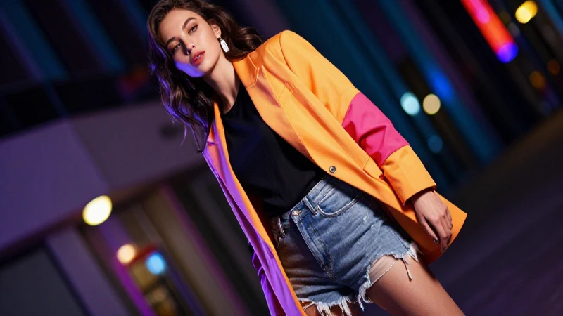 Estilizada moda urbana: imagen llamativa y profesional