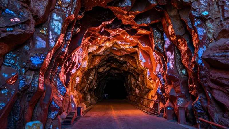 Es la minería mexicana aliada en la transición energética 4 Mina mexicana con rica veta luminosa y realista