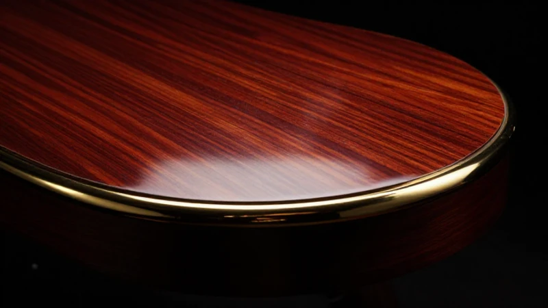 Fotografía elegante y realista de madera pulida