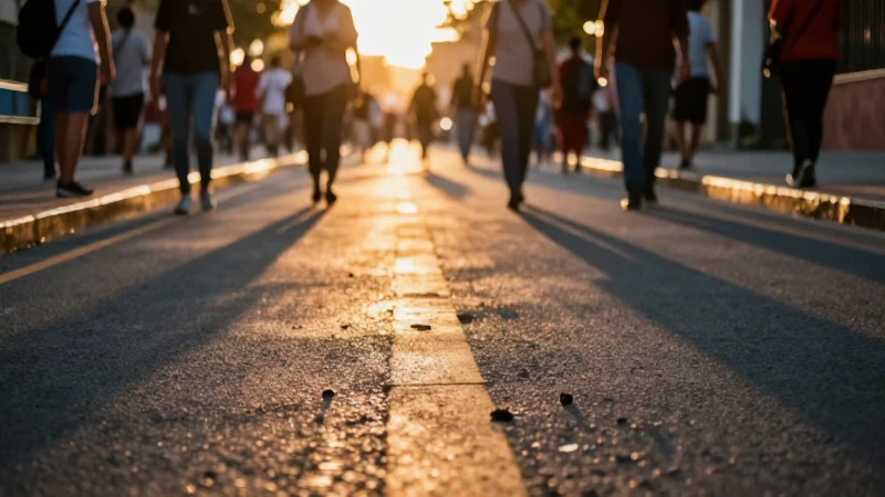 Una calle dorada irradia vida poblana