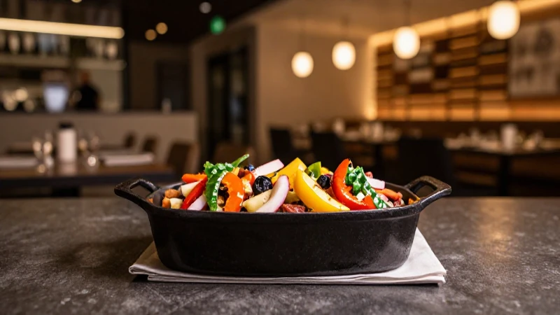 Fotografía culinaria estilizada y apetitosa