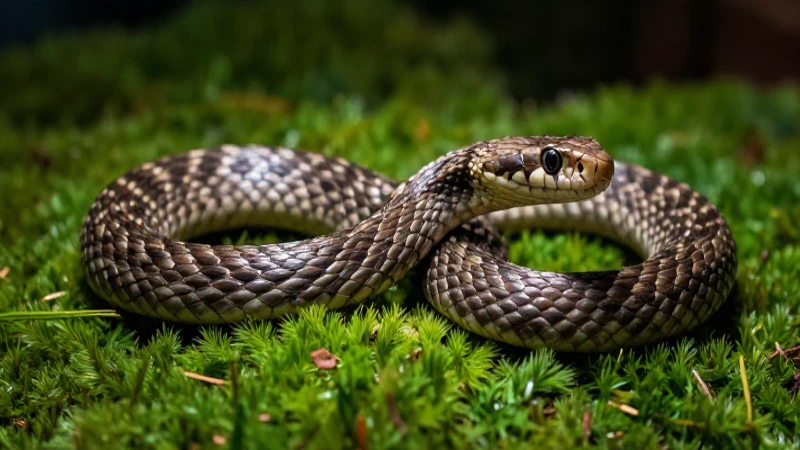 Sabías que Viper Snake es muy versátil y funcional 2 Serpiente viperina posada sobre follaje verde