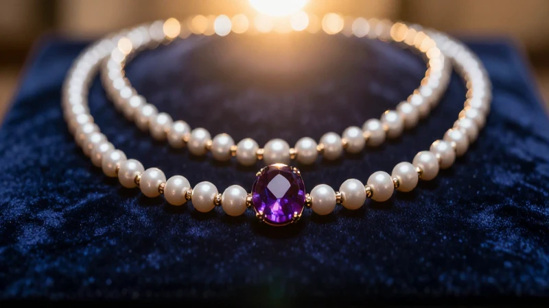 Collar lujoso con iluminación cinematográfica y vibrante