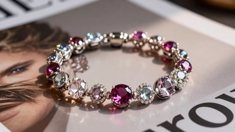 Pulsera elegante, brillante y lujosa