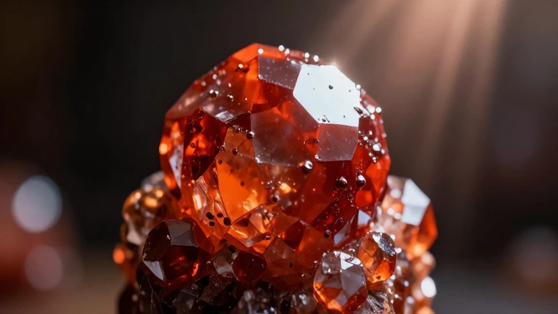 Cinnabar: detalle rojo intenso y dramático