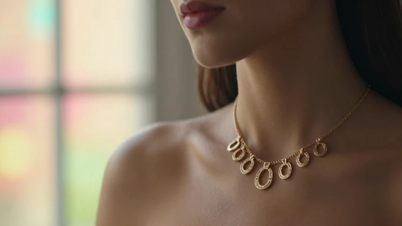 Retrato elegante: collar con herraduras, luz cálida