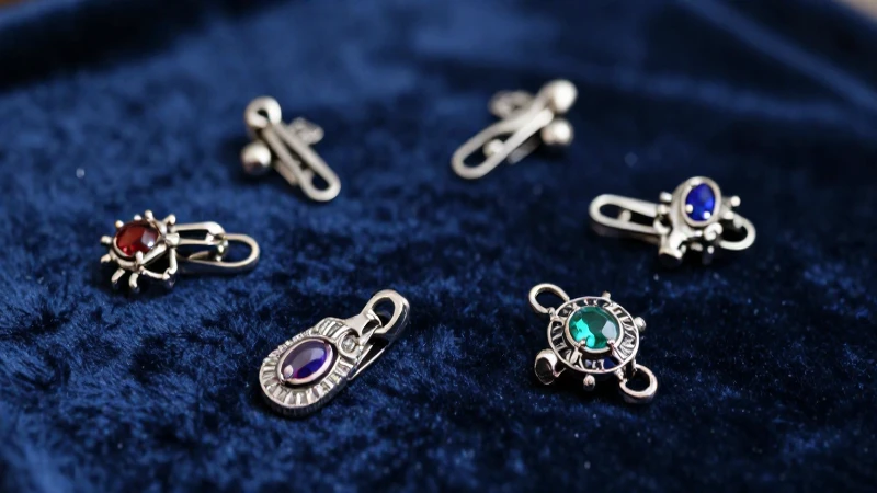 Charms elegantes resplandecen sobre terciopelo lujoso