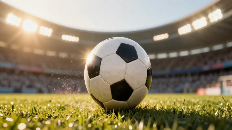 Foto impactante de fútbol en ambiente profesional