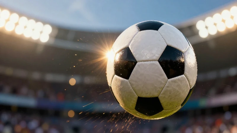 Balón de fútbol en vibrante y dramática foto