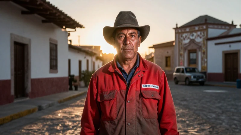 Retrato dramático de minero en Zacatecas