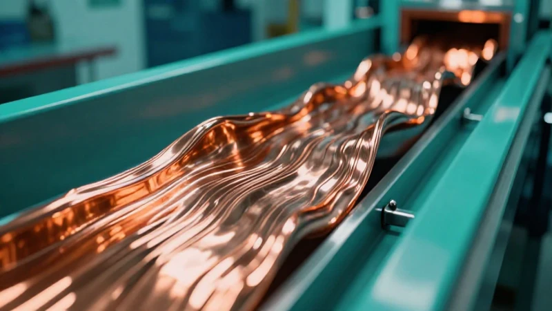 Electrólisis de cobre: imagen impactante y moderna