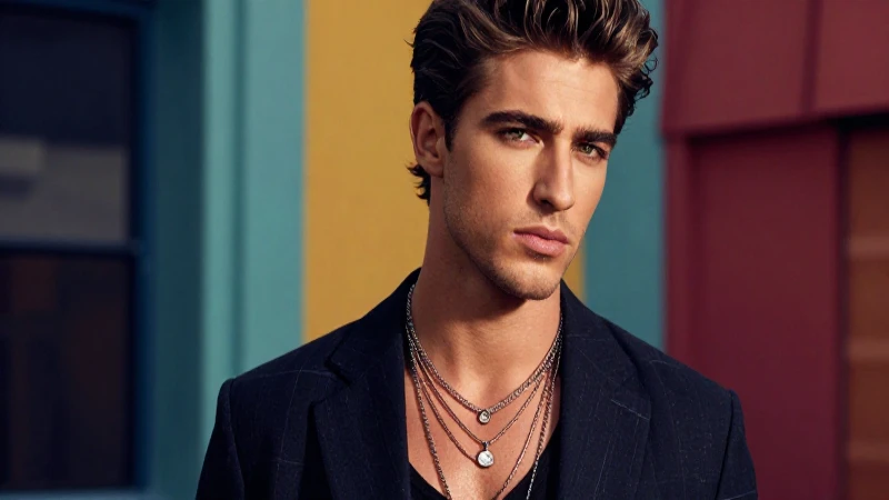 Buscas collares de moda para hombres ¡Descubre los estilos! 7 Hombre elegante resalta en primer plano