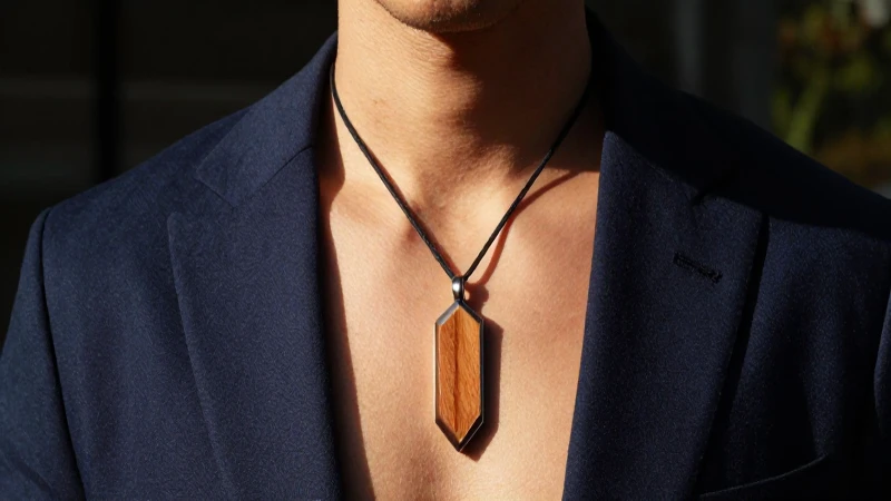 Buscas collares de moda para hombres ¡Descubre los estilos! 3 Retrato estilizado y moderno con luz dorada