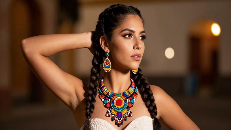 Collar mexicano artesanal, cálido y artístico