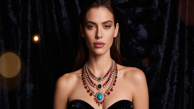 Atuendo elegante destaca en luz dramática